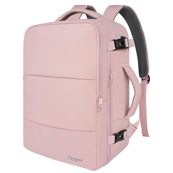 Pink Taygeer Waterproof TSA approved Anti-Theft Laptop Backpack - Picture 1 of 6